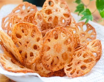 Củ sen sấy chiên giòn thơm ngon