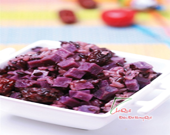 Xôi lá cẩm khoai môn thơm ngon tại nhà 