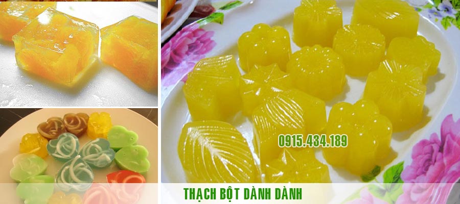 thạch bột dành dành