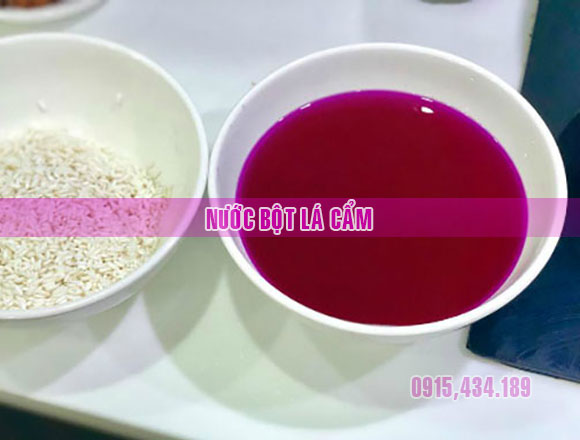 Nước bột lá cẩm tím