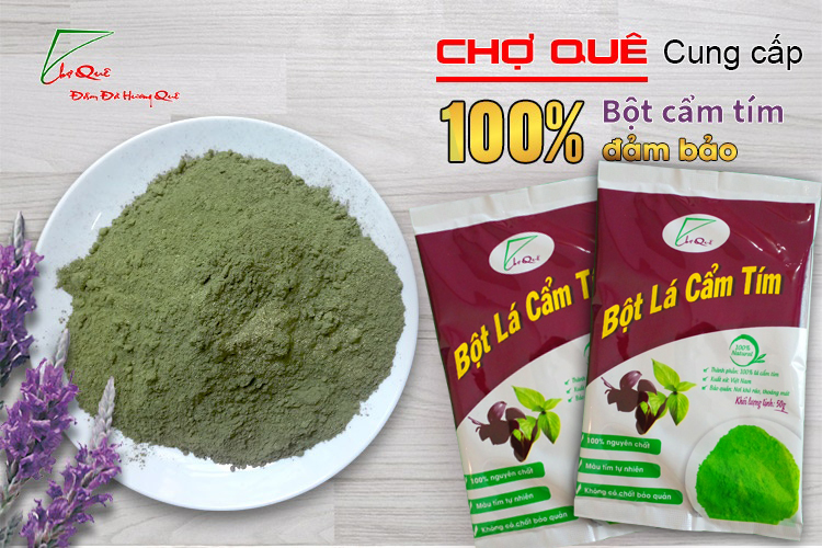 bột lá cẩm tím