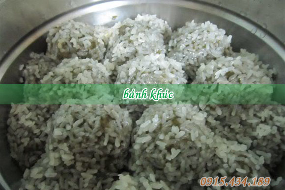 bánh khúc nấu chín