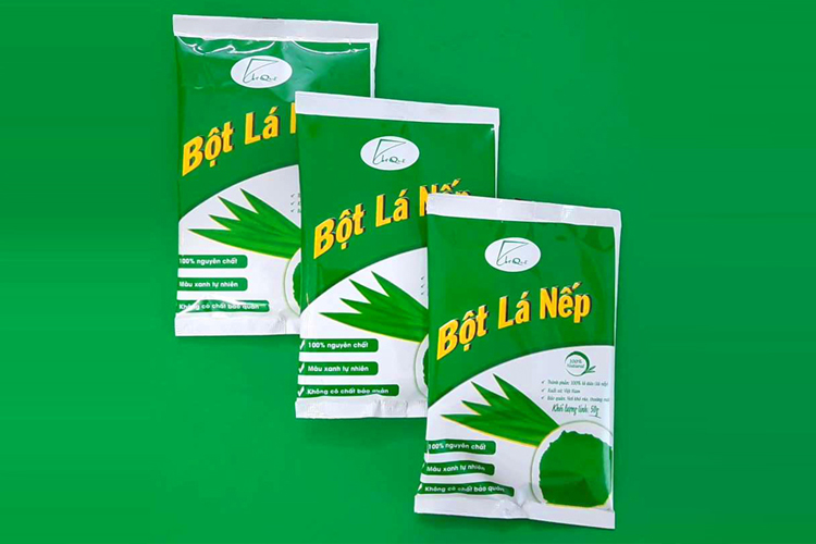 bột lá nếp lá dứa sấy lạnh