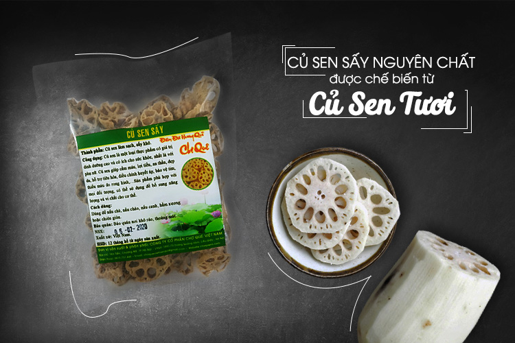 Củ Sen Sấy Khô Nguyên Chất