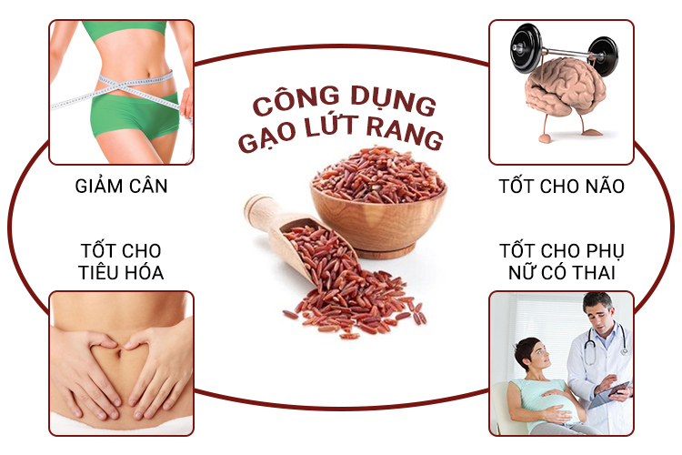 c&ocirc;ng dụng của gạo lứt rang ăn liền 