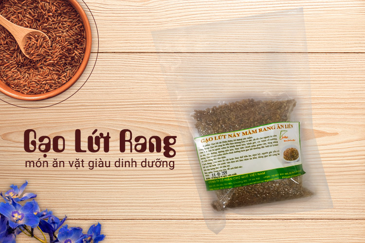 gạo lứt rang ăn liền 